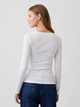 Лонгслив женский GAP 513635458 L Белый (1161518928) - изображение 2