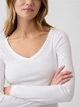 Лонгслив женский GAP 513635458 XL Белый (1161519169) - изображение 4