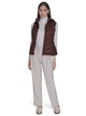 Теплый жилет короткий женский Calvin Klein 561426551 S Коричневый (1161498649) - изображение 3