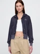 Толстовка на молнии с капюшоном женская GAP 126461974 XS Синяя (1161501625) - изображение 1