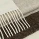Плед 100% вовна ягняти Lambswool 140x220 см білий-бежевий коричневий - зображення 3