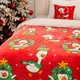 Плед флисовый Новогодние гусенята 150x200 см Велсофт Мультиколор - изображение 3