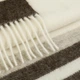 Плед 100% вовна ягняти Lambswool 140х220 см натуральна палітра білий/бежевий/коричневий - зображення 2