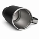 Термокружка Tumbler с ручкой и крышкой, трубочка 30 см, термос для кофе, чая и холодных напитков Черный - изображение 5