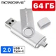 Флешка USB 64 Gb Microdrive 2 в 1 Type-C USB OTG для телефона та комп'ютера Флешка 64 Гб Мікродрайв Білий - зображення 1