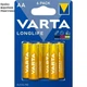 Батарейки алкалінові VARTA LONGLIFE LR06/AA 1,5 V, 6 шт. - зображення 2