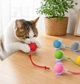 Интерактивная игрушка для кошек Умный мяч P02 с веревочкой дразнилкой, 3 режима игры, USB - изображение 3