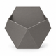 Настінне пластикове кашпо Hexagon для сукулентів і міні-рослин, 204×180×60 мм - зображення 1