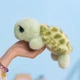 Плюшевая черепашка 22 см пушистая мягкая игрушка черепаха с большими глазами и наполнителем ПП хлопок для игр и объятий - изображение 3