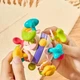 Развивающая погремушка Space Teether Ball с фигурками планет и пальчиковыми играми 11 см со спиннером и прорезывателем 6034 - изображение 2