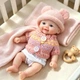 Силіконовий пупс реборн 15 см м'який реалістичний пупсик reborn із цільного силікону, еластичний малюк у знімному одязі - зображення 5