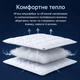 Ковдра 140х210 см Comfort всесезонна IDEIA 300 г/м2 білий 5263614 - зображення 4