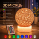 Светильник-ночник настольный 3D Луна, декоративная настольная лампа, USB, RGB-подсветка, с пультом дистанционного управлени - изображение 1