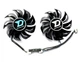 Вентилятор кулер для видеокарты Dataland PowerColor RX 460 550 560 (orgnl) 75 мм Apistek GA81B2U комплект 2 шт (№291) - изображение 1