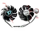 Вентилятор кулер для видеокарты Dataland PowerColor RX 460 550 560 (orgnl) 75 мм Apistek GA81B2U комплект 2 шт (№291) - изображение 3