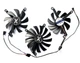 Вентилятор кулер для відеокарти XFX RX 6700 6750 XT SPEEDSTER CF1015U12D CF9015U12D (PLD10015S12H PLA09215S12H PLD10015B12H PLA09215B12H) комплект 3 шт (№463.05) - зображення 2