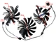 Вентилятор кулер для відеокарти XFX RX 6700 6750 XT SPEEDSTER CF1015U12D CF9015U12D (PLD10015S12H PLA09215S12H PLD10015B12H PLA09215B12H) комплект 3 шт (№463.05) - зображення 3