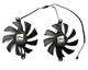 Вентилятор кулер для видеокарты PELADN MLLSE RX 580 5500 XT 5600 GTX 1660 Ti RX 6600M 83 мм 4-pin (FL8015 XY-D09015B) комплект 2 шт (№96) - изображение 1