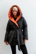 Жіноча двостороння зимова куртка з капюшоном Seventeen XXL-3XL Темно-помаранчевий (2000000183428) - изображение 5