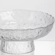 Фруктовница на ножке Ice Textured 20 см с ледяной текстурой стекла Yiwu HP-34-89 (A-051296) - изображение 4