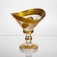 Конфетница стеклянная Bogema Gold 15 см с золотым декором для сервировки Yiwu HP-34-134 - изображение 6