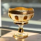 Ваза для фруктов Bohemia Gold стеклянная на ножке 26 см Yiwu HP-34-137 - изображение 2
