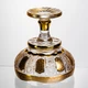 Ваза для фруктов Bohemia Gold стеклянная на ножке 26 см Yiwu HP-34-137 - изображение 6