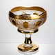 Ваза для фруктов Bohemia Gold стеклянная на ножке 26 см Yiwu HP-34-137 - изображение 7