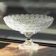 Фруктовниця на ніжці скляна Queen Lace 32 см під кришталь цукерниця ваза для кругла кафе ресторану прозоре - зображення 1