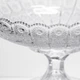 Фруктовниця на ніжці скляна Queen Lace 32 см під кришталь цукерниця ваза для кругла кафе ресторану прозоре - зображення 6