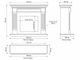 Каминокомплект IDaMebel Washington цвета красное дерево, размер 1200x1185x485, с паровым камином Dimplex Cassette 600 LED LOG с настоящим 3D эффектом пламени, дровами и звуком - изображение 2