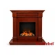 Каминокомплект IDaMebel Washington цвета красное дерево, размер 1200x1185x485, с паровым камином Dimplex Cassette 600 LED LOG с настоящим 3D эффектом пламени, дровами и звуком - изображение 3