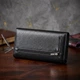 Зручний жіночий гаманець з натуральної шкіри ST Leather 22523 Чорний - зображення 4