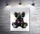 Картина Сидящий KAWS 98x130 см Модуль №1 (006275) - изображение 1