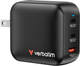 Ładowarka Verbatim Mini 32230 2xUSB-C + USB-A 100W GaN PD 3.0 PPS EU UK US (23942322306) - obraz 2