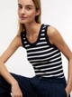 Майка женская Tommy Hilfiger XW08263-DW5(Navy-Rich Cream Stripe) M Синяя (198928098985) - изображение 4