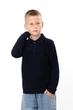 Дитячий однотонний джемпер для хлопчика NoBrand 134 Темно-синій (p-20889-251620) - изображение 2