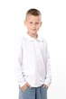 Дитячий однотонний джемпер для хлопчика NoBrand 134 Білий (p-20889-251619) - изображение 1