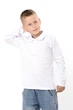 Дитячий однотонний джемпер для хлопчика NoBrand 152 Білий (p-20889-251623) - зображення 2