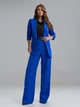 Класичний діловий костюм двійка з піджаком та прямими брюками ISSA PLUS 15825 L електрик (issa2007682856268) - зображення 1