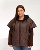Жилетка жіноча стьобана шоколадна 56-58 р2322А.864 - зображення 2