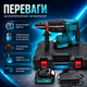 Профессиональный аккумуляторный перфоратор DUK DHR222 Бесщеточный инструмент SDS-Plus для бетона Ударная дрель по древесине и стали Электропневматический молоток для долбления - изображение 2