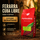 Кофе в зернах Ferarra Cuba Libre 1 кг зерновой кофе средней обжарки ароматизированный кофе с ароматом кубинского рома купаж для эспрессо насыщенный кофейный напиток с кислинкой ореховыми нотками для кофемашины дома офиса - изображение 1