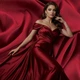 Ткань атлас шелк 96 гр/м2 140 см блестящая, легкая, для платьев, юбок, блуз, пижам, аксессуаров бордо - изображение 7