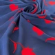 Ткань шифон креп IDEIA 150 см 70 гр/м2 легкая, воздушная, для платьев, юбок, блуз цветок синий - изображение 2