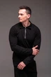 Чоловіча лонгслів R.A. Polo Long Black на блискавці S - зображення 2