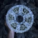 Светодиодная гирлянда Мишура с флеш-эффектом 50 м 1500 LED Холодный белый свет Зеленый провод - изображение 2
