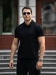 Мужская футболка поло черная хлопковая polo футболки мужские однотонные Teamv L - изображение 2
