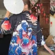 Черное кимоно-хаори «Восточная легенда» яркая накидка с восточным принтом - изображение 1