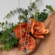 Колье в стиле Hermès 115 см серебристая цепочка с овальными элементами - изображение 2